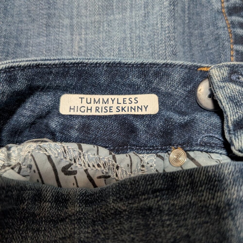 Seven7 Tummyless High Rise Skinny Jeans Stretch Smoothing Cotton Denim Women's 8 - Picture 8 of 10